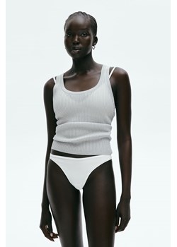 H & M - Figi thong z mikrofibry 3-pak - Biały ze sklepu H&M w kategorii Majtki damskie - zdjęcie 173311800