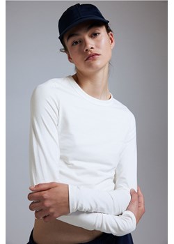 H & M - Top z długim rękawem - Biały ze sklepu H&M w kategorii Bluzki damskie - zdjęcie 173311822