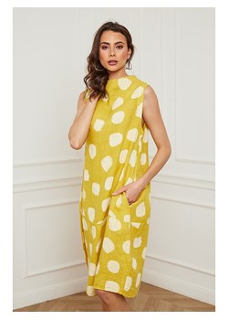 Joséfine Lniana sukienka &quot;Azura&quot; w kolorze żółtym ze sklepu Limango Polska w kategorii Sukienki - zdjęcie 173316002