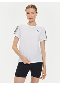 adidas Koszulka techniczna Own The Run IK7442 Biały Regular Fit ze sklepu MODIVO w kategorii Bluzki damskie - zdjęcie 173316683