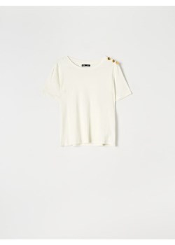 Sinsay - Koszulka - kremowy ze sklepu Sinsay w kategorii Bluzki damskie - zdjęcie 173318070