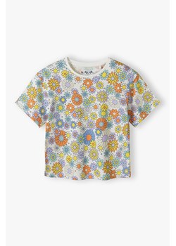 Koszulka dziewczęca - top w kwiatki - 5.10.15. ze sklepu 5.10.15 w kategorii Bluzki dziewczęce - zdjęcie 173318184