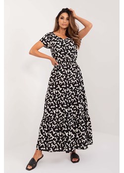 Letnia sukienka maxi z czarno-białym printem Sublevel ze sklepu 5.10.15 w kategorii Sukienki - zdjęcie 173318192