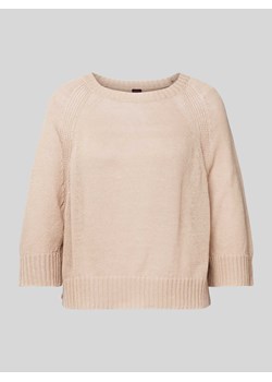 Sweter z dzianiny z okrągłym dekoltem ze sklepu Peek&Cloppenburg  w kategorii Swetry damskie - zdjęcie 173318380