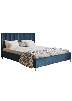 Podwójne łóżko tapicerowane 140x200 Diuna - 35 kolorów ze sklepu Edinos.pl w kategorii Łóżka i materace - zdjęcie 173318910