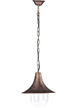 Czarno-złota zewnętrzna lampa wisząca - S317-Namza ze sklepu Edinos.pl w kategorii Oświetlenie ogrodowe - zdjęcie 173318954