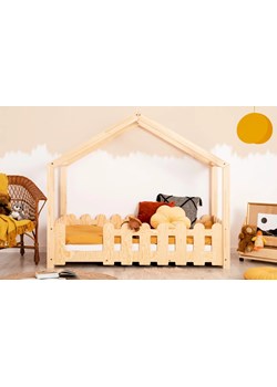 Skandynawskie łóżko z barierką - Relix 4X ze sklepu Edinos.pl w kategorii Łóżka dziecięce - zdjęcie 173319010