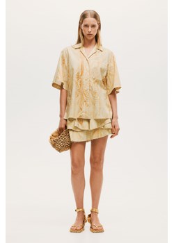 H & M - Falbaniasta spódnica we wzory - Żółty ze sklepu H&M w kategorii Spódnice - zdjęcie 173320283