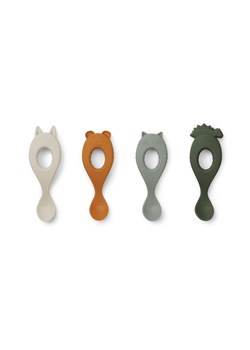 H & M - 4-pack silicone spoons - Zielony ze sklepu H&M w kategorii Kolczyki - zdjęcie 173321141