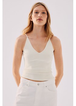 H & M - Top na ramiączkach - Biały ze sklepu H&M w kategorii Bluzki damskie - zdjęcie 173321142