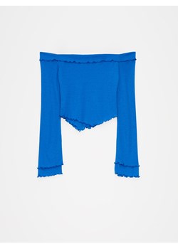 Mohito - Bluzka z odkrytymi ramionami - niebieski ze sklepu Mohito w kategorii Bluzki damskie - zdjęcie 173321682