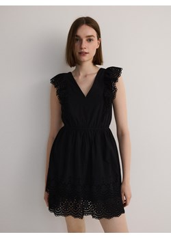 Reserved - Sukienka z ażurowymi wstawkami - czarny ze sklepu Reserved w kategorii Sukienki - zdjęcie 173321801