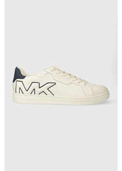 Michael Kors sneakersy skórzane Keating kolor beżowy 42R4KEFS6L ze sklepu ANSWEAR.com w kategorii Trampki męskie - zdjęcie 173322293