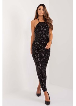 Maxi sukienka wieczorowa czarna z cekinami ze sklepu 5.10.15 w kategorii Sukienki - zdjęcie 173322333