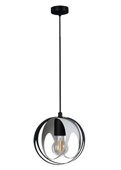 Czarno-biała loftowa lampa wisząca nad stół - S654-Biva ze sklepu Edinos.pl w kategorii Lampy wiszące - zdjęcie 173323104