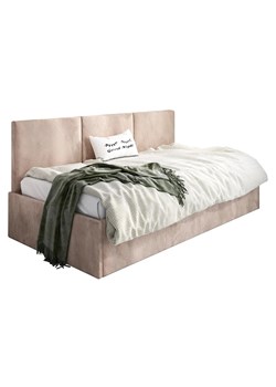 Beżowe łóżko sofa z funkcją spania Huzox 4X - 4 rozmiary ze sklepu Edinos.pl w kategorii Łóżka i materace - zdjęcie 173323634