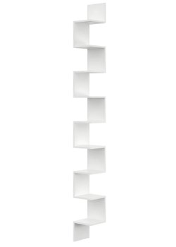 Narożna biała pólka ścienna  - Lexy 6X ze sklepu Edinos.pl w kategorii Półki - zdjęcie 173323784