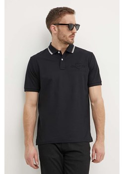Gant polo bawełniane kolor czarny z aplikacją ze sklepu ANSWEAR.com w kategorii T-shirty męskie - zdjęcie 173324531