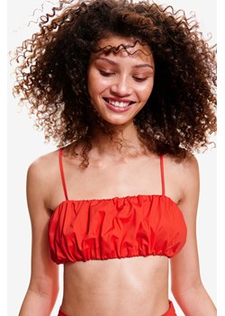 H & M - Popelinowy top-braletka - Pomarańczowy ze sklepu H&M w kategorii Bluzki damskie - zdjęcie 173324604