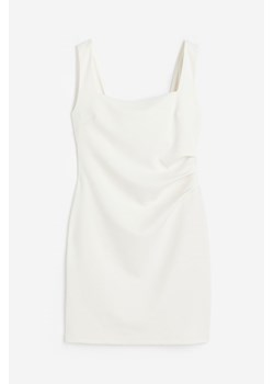 H & M - Sukienka z zakładkami - Biały ze sklepu H&M w kategorii Sukienki - zdjęcie 173324610