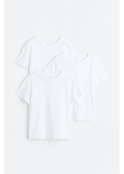 H & M - T-shirt 3-pak - Biały ze sklepu H&M w kategorii T-shirty chłopięce - zdjęcie 173324684