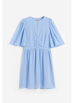 H & M - Sukienka z motylkowym rękawem - Niebieski ze sklepu H&M w kategorii Sukienki - zdjęcie 173324702