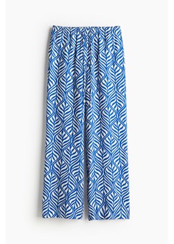H & M - Szerokie spodnie bez zapięcia - Biały ze sklepu H&M w kategorii Spodnie damskie - zdjęcie 173324750