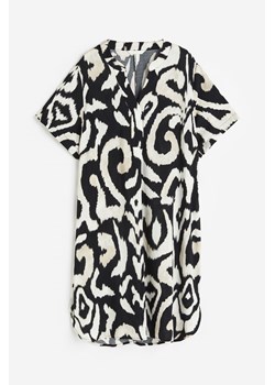 H & M - Tunika z dekoltem w serek - Czarny ze sklepu H&M w kategorii Bluzki damskie - zdjęcie 173324764