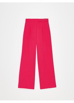Mohito - Różowe spodnie z szeroką nogawką - mocny różowy ze sklepu Mohito w kategorii Spodnie damskie - zdjęcie 173328783