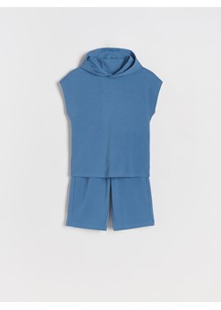 Reserved - Dzianinowy komplet - niebieski ze sklepu Reserved w kategorii Dresy chłopięce - zdjęcie 173329144