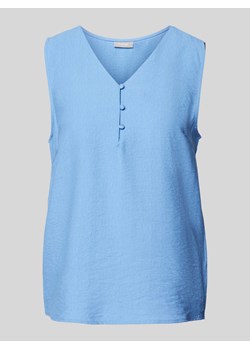 Top bluzkowy z krótką listwą guzikową model ‘Hot’ ze sklepu Peek&Cloppenburg  w kategorii Bluzki damskie - zdjęcie 173329834