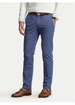 Polo Ralph Lauren Chinosy 710704176080 Niebieski Slim Fit ze sklepu MODIVO w kategorii Spodnie męskie - zdjęcie 173330410