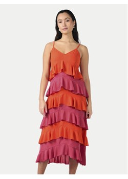 YAS Sukienka letnia Clara 26032842 Pomarańczowy Regular Fit ze sklepu MODIVO w kategorii Sukienki - zdjęcie 173330411