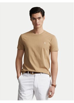 Polo Ralph Lauren T-Shirt 710671438329 Beżowy Custom Slim Fit ze sklepu MODIVO w kategorii T-shirty męskie - zdjęcie 173330434