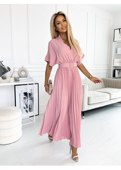 Sukienka Omara Pudrowy Róż Maxi ze sklepu Fashionyou w kategorii Sukienki - zdjęcie 173330700