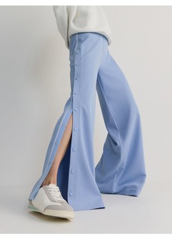 Reserved - Szerokie spodnie z rozcięciami - jasnoniebieski ze sklepu Reserved w kategorii Spodnie damskie - zdjęcie 173332942