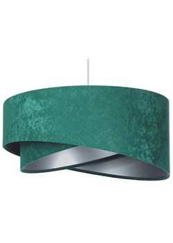 Zielono-srebrna welurowa lampa wisząca - EX972-Rublo ze sklepu Edinos.pl w kategorii Lampy wiszące - zdjęcie 173333203