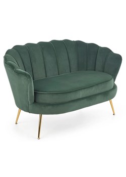 Zielona tapicerowana sofa glamour - Ilmsa 4X ze sklepu Edinos.pl w kategorii Sofy i kanapy - zdjęcie 173333454
