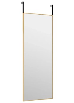 Złote nowoczesne lustro wiszące na drzwi - Lawis 9X ze sklepu Edinos.pl w kategorii Lustra - zdjęcie 173333952