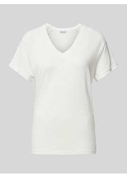 T-shirt z dekoltem w serek model ‘Joselyn’ ze sklepu Peek&Cloppenburg  w kategorii Bluzki damskie - zdjęcie 173334672