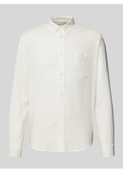Koszula casualowa o kroju regular fit z kieszenią na piersi model ‘WHITE HEMP ANT’ ze sklepu Peek&Cloppenburg  w kategorii Koszule męskie - zdjęcie 173334704