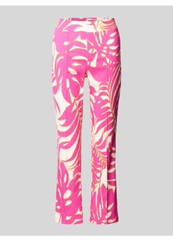 Spodnie materiałowe o kroju regular fit ze szwami działowymi ze sklepu Peek&Cloppenburg  w kategorii Spodnie damskie - zdjęcie 173334782