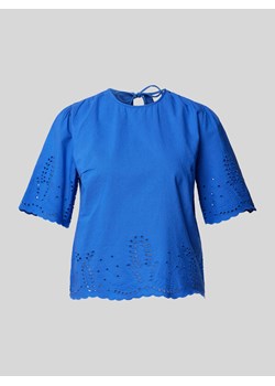 T-shirt z haftem angielskim model ‘BIRA’ ze sklepu Peek&Cloppenburg  w kategorii Bluzki damskie - zdjęcie 173334802