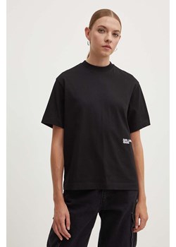 Karl Lagerfeld Jeans t-shirt bawełniany damski kolor czarny 245J1705 ze sklepu ANSWEAR.com w kategorii Bluzki damskie - zdjęcie 173337134