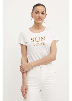 Morgan t-shirt DSUN damski kolor biały DSUN ze sklepu ANSWEAR.com w kategorii Bluzki damskie - zdjęcie 173337511