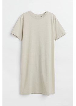 H & M - Bawełniana sukienka T-shirtowa - Brązowy ze sklepu H&M w kategorii Sukienki - zdjęcie 173339694