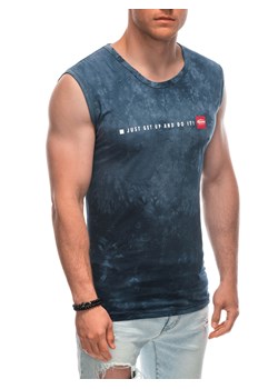 Bokserka męska z nadrukiem 1954S - granatowa ze sklepu Edoti w kategorii T-shirty męskie - zdjęcie 173351023