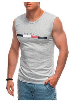 Bokserka męska z nadrukiem 1955S - szara ze sklepu Edoti w kategorii T-shirty męskie - zdjęcie 173351073