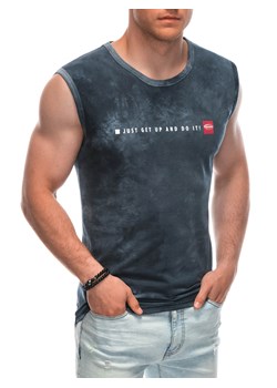 Bokserka męska z nadrukiem 1954S - grafitowa ze sklepu Edoti w kategorii T-shirty męskie - zdjęcie 173351080