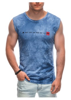 Bokserka męska z nadrukiem 1954S - niebieska ze sklepu Edoti w kategorii T-shirty męskie - zdjęcie 173351093